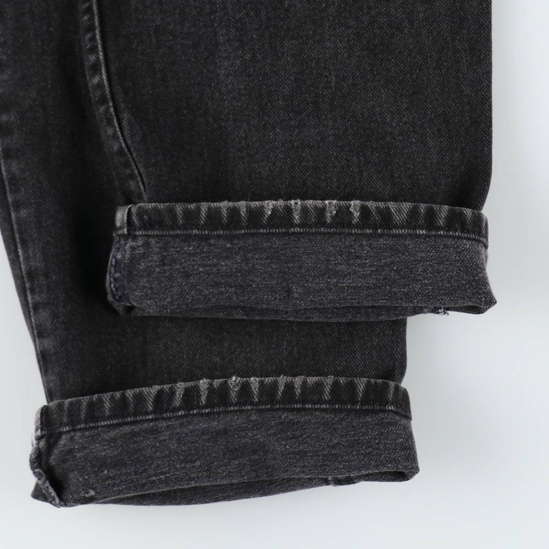 90'S Lee Black Denim Straight Leg Jeans, Men's Size W33 (approx.) unclear black type Vintage Second Hand