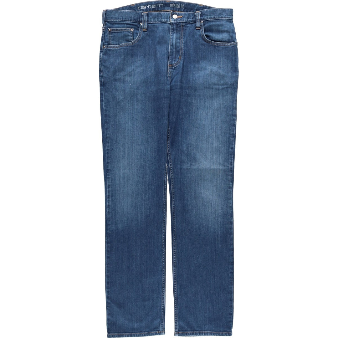 Carhartt Relaxed Fit Tapered Denim Pants for Men, W36 cotton blue type Vintage Second Hand