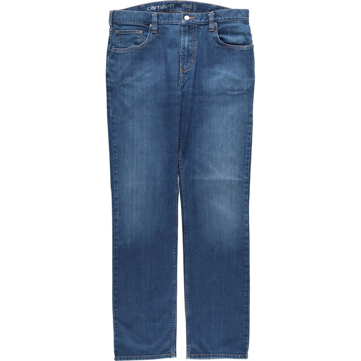 Carhartt Relaxed Fit Tapered Denim Pants for Men, W36 cotton blue type Vintage Second Hand