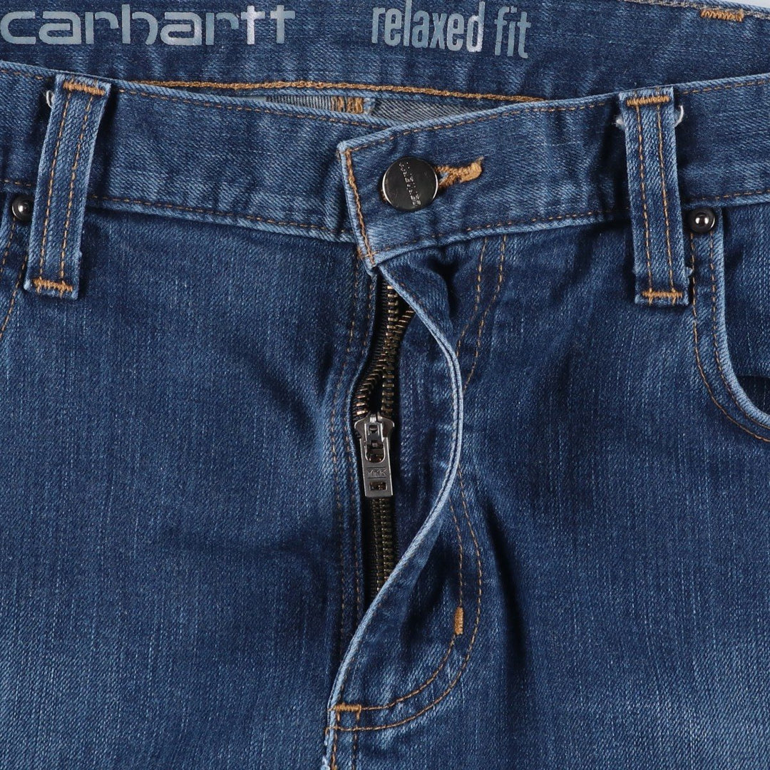 Carhartt Relaxed Fit Tapered Denim Pants for Men, W36 cotton blue type Vintage Second Hand