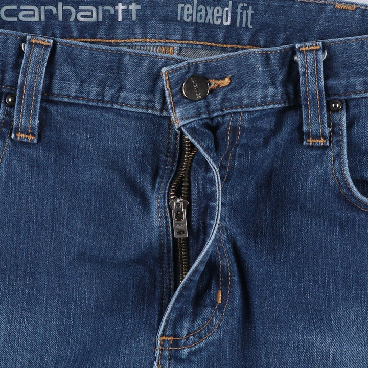 Carhartt Relaxed Fit Tapered Denim Pants for Men, W36 cotton blue type Vintage Second Hand