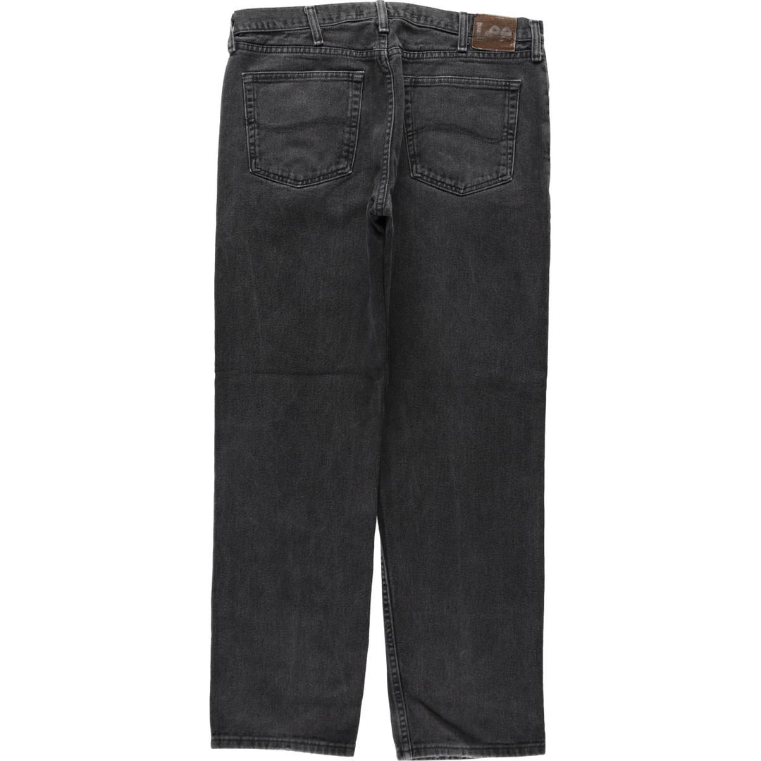 Lee Black Denim Straight Denim Pants, Men's Size W37 cotton black type Vintage Second Hand