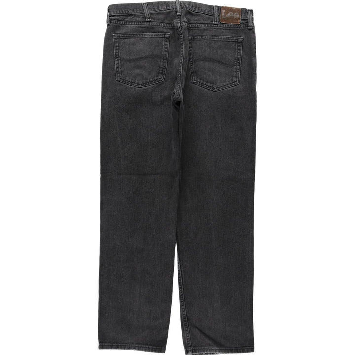 Lee Black Denim Straight Denim Pants, Men's Size W37 cotton black type Vintage Second Hand