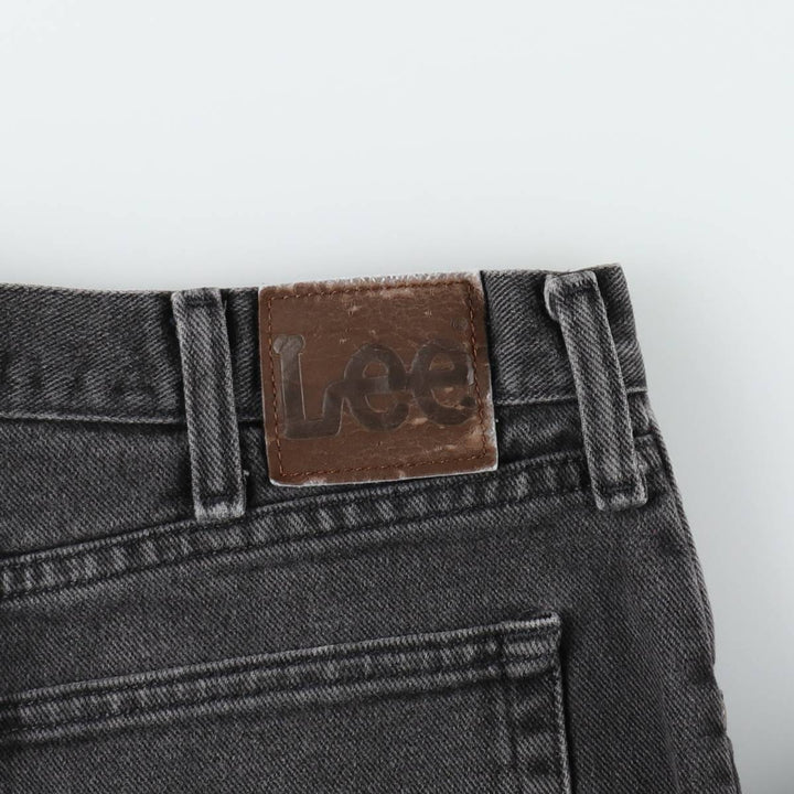 Lee Black Denim Straight Denim Pants, Men's Size W37 cotton black type Vintage Second Hand
