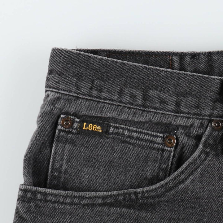 Lee Black Denim Straight Denim Pants, Men's Size W37 cotton black type Vintage Second Hand
