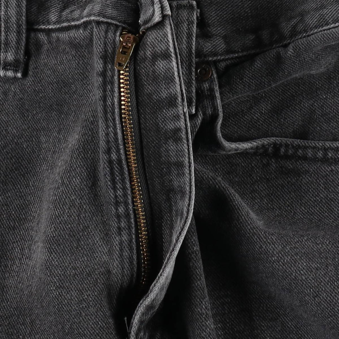 Lee Black Denim Straight Denim Pants, Men's Size W37 cotton black type Vintage Second Hand
