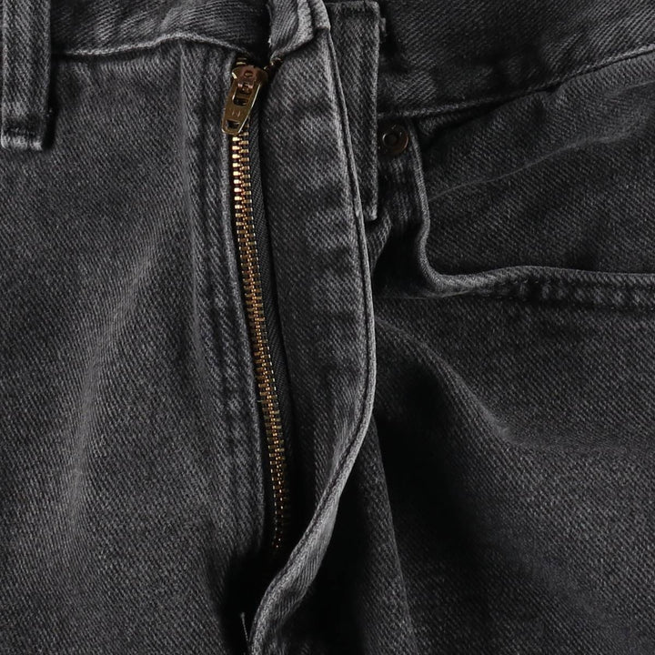 Lee Black Denim Straight Denim Pants, Men's Size W37 cotton black type Vintage Second Hand