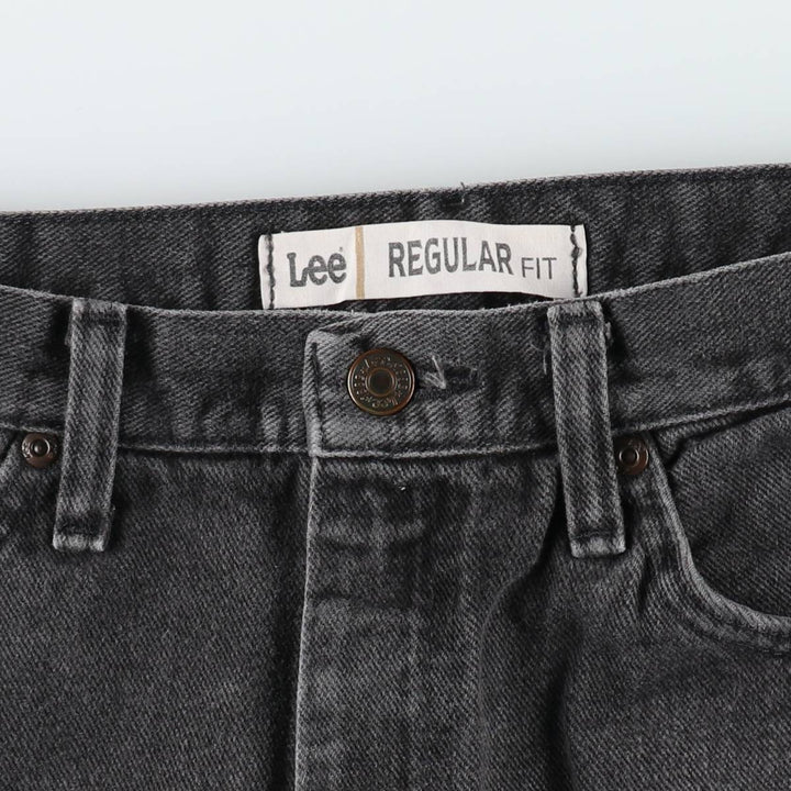 Lee Black Denim Straight Denim Pants, Men's Size W37 cotton black type Vintage Second Hand