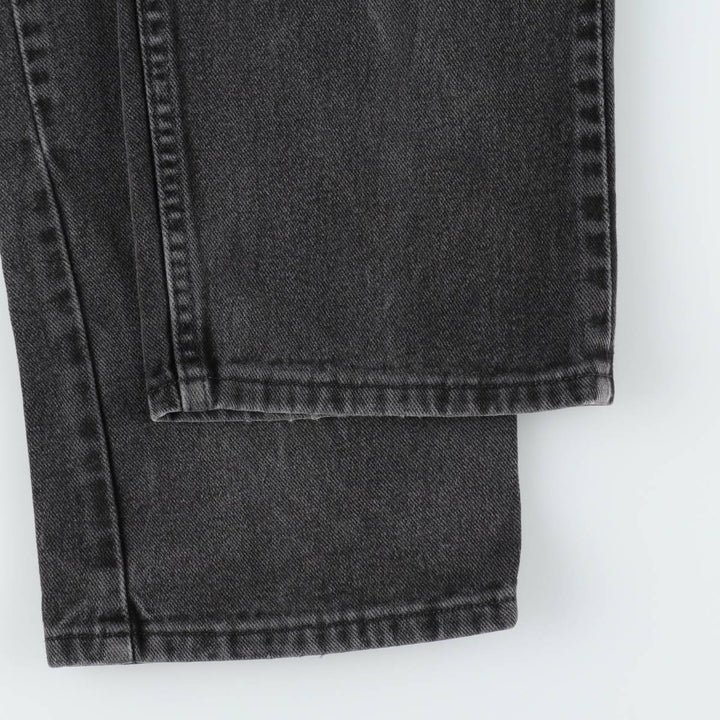Lee Black Denim Straight Denim Pants, Men's Size W37 cotton black type Vintage Second Hand