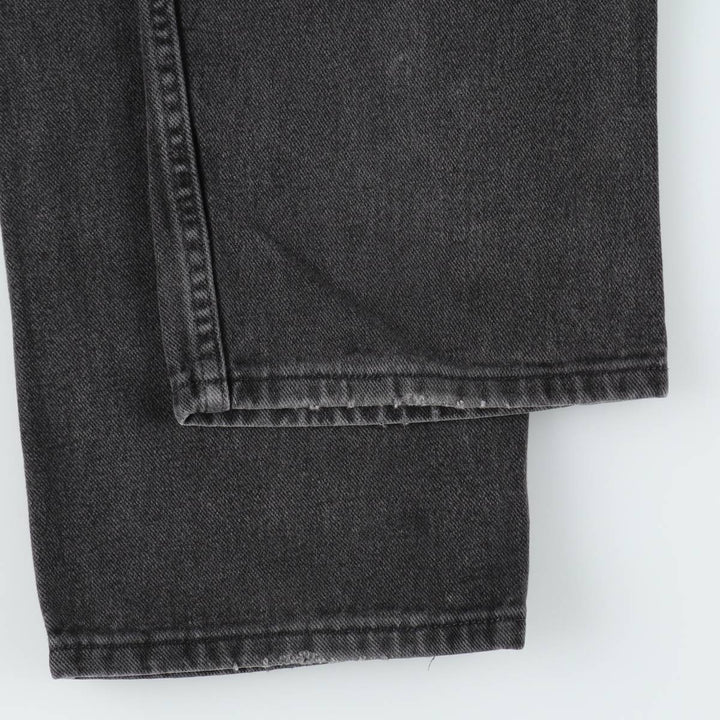 Lee Black Denim Straight Denim Pants, Men's Size W37 cotton black type Vintage Second Hand