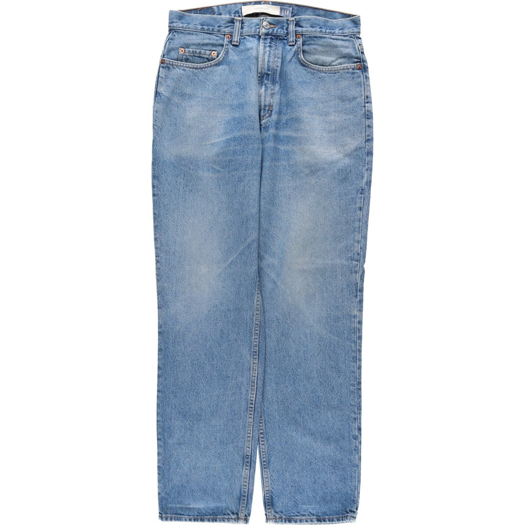 90s-00'S GAP BLUE JEANS RELAXED Tapered Denim Pants, Made in Canada, Men's W34 (approx.), Vintage cotton blue type Vintage Second Hand