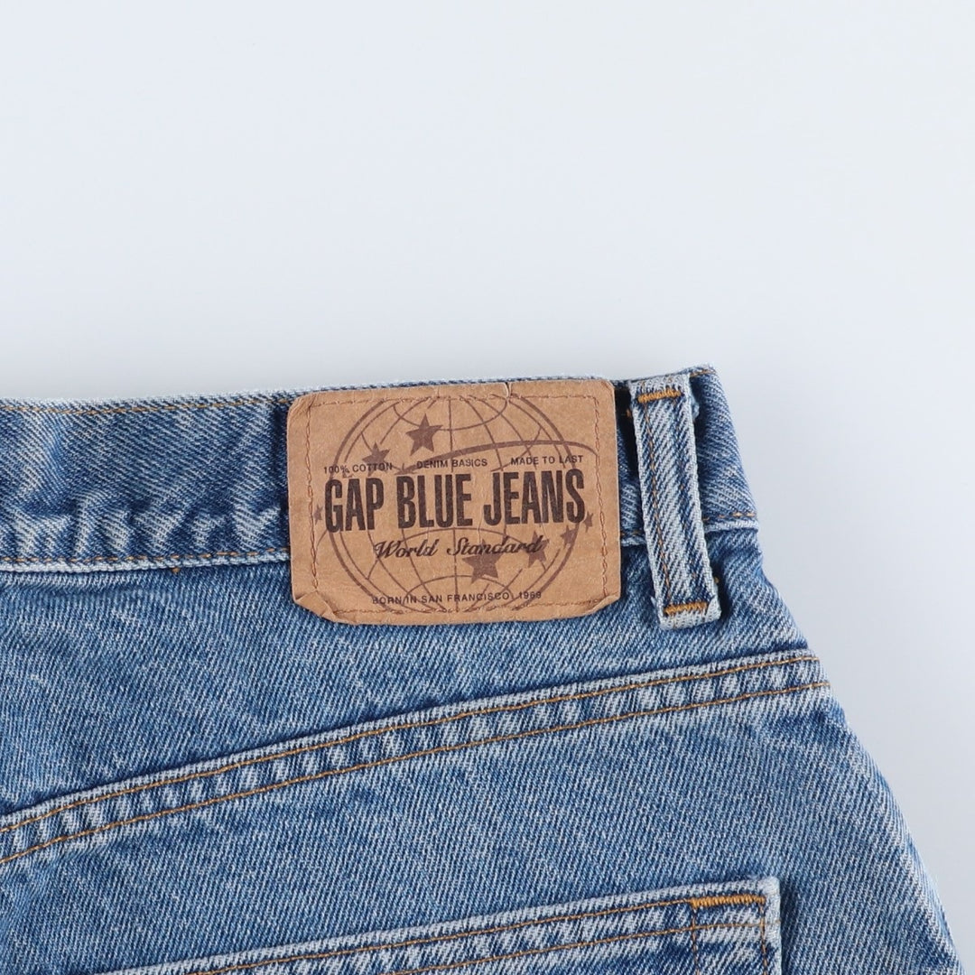90s-00'S GAP BLUE JEANS RELAXED Tapered Denim Pants, Made in Canada, Men's W34 (approx.), Vintage cotton blue type Vintage Second Hand