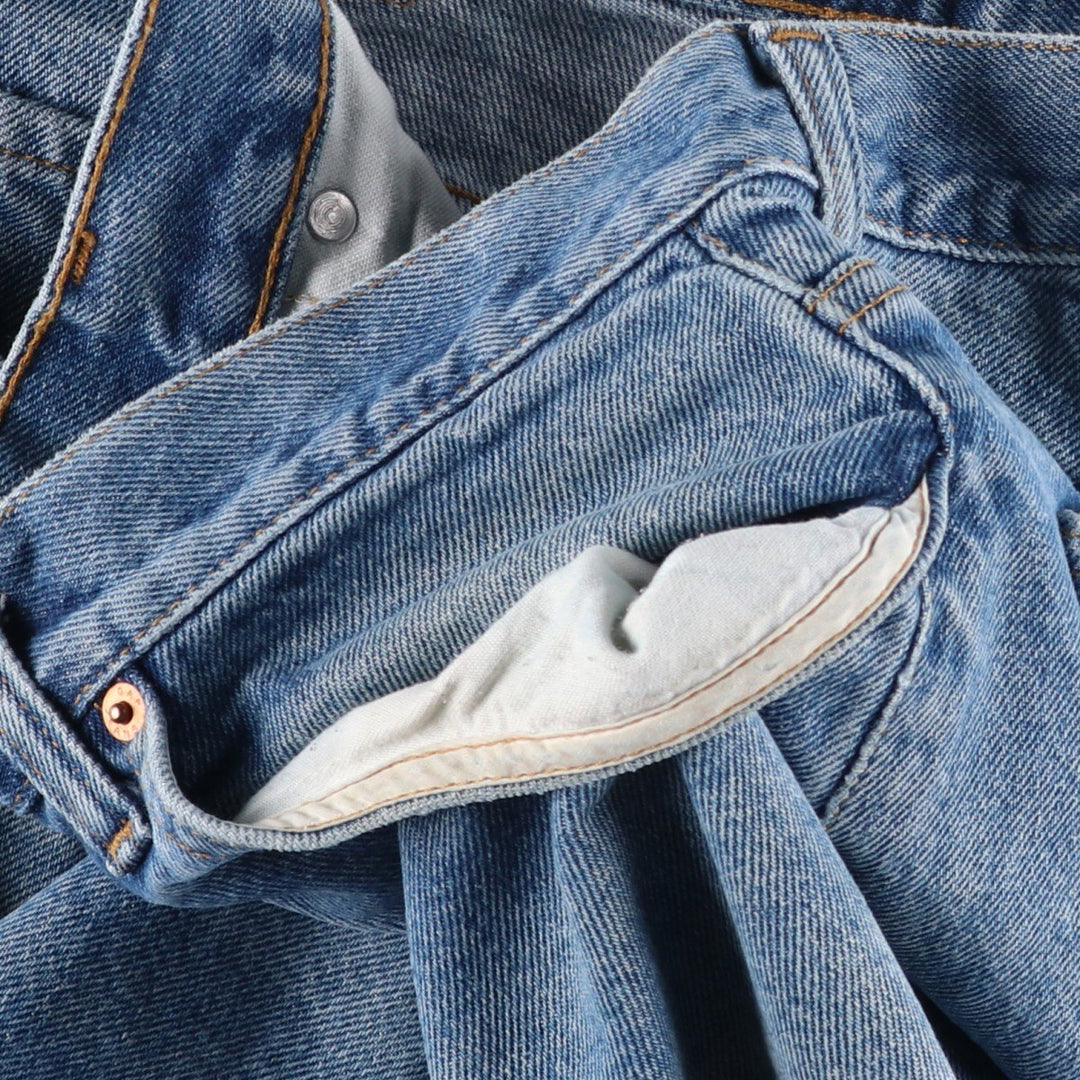 90s-00'S GAP BLUE JEANS RELAXED Tapered Denim Pants, Made in Canada, Men's W34 (approx.), Vintage cotton blue type Vintage Second Hand