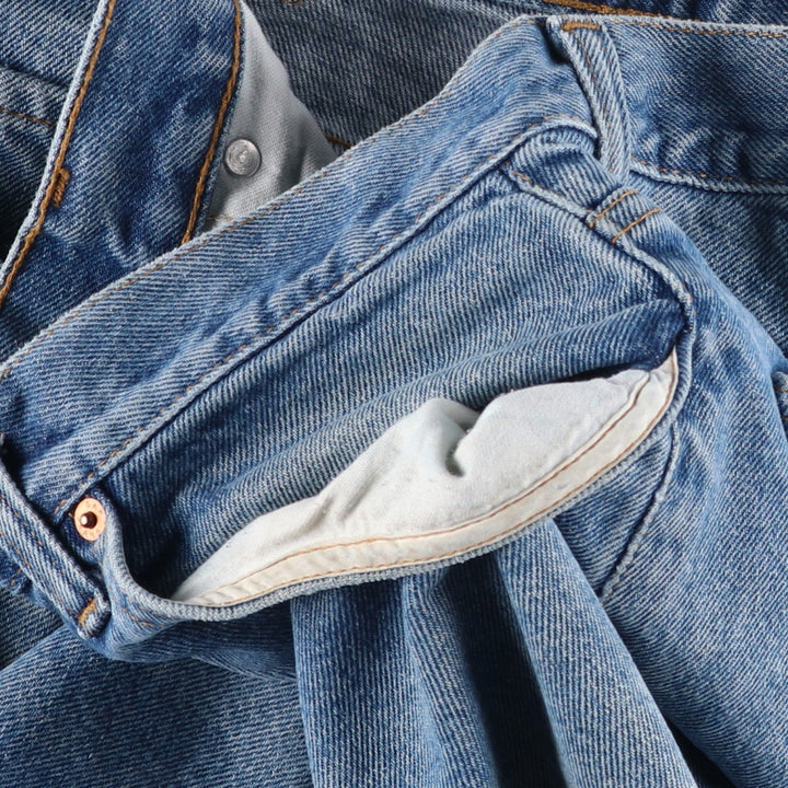 90s-00'S GAP BLUE JEANS RELAXED Tapered Denim Pants, Made in Canada, Men's W34 (approx.), Vintage cotton blue type Vintage Second Hand