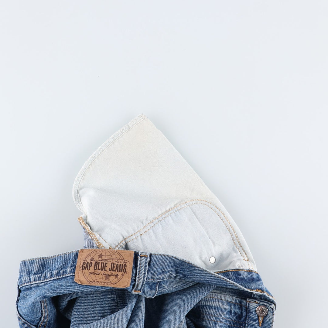 90s-00'S GAP BLUE JEANS RELAXED Tapered Denim Pants, Made in Canada, Men's W34 (approx.), Vintage cotton blue type Vintage Second Hand