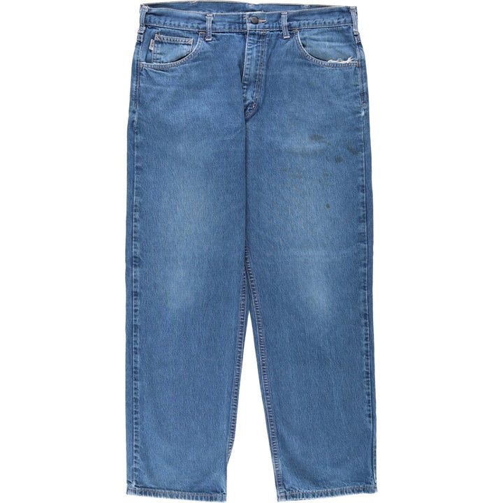 Carhartt FR Series Relaxed Fit Tapered Denim Pants, Made in USA, Men's Size W37 (approx.) cotton blue type Vintage Second Hand