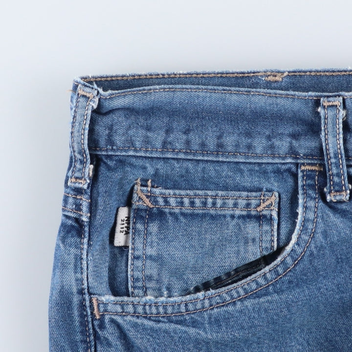 Carhartt FR Series Relaxed Fit Tapered Denim Pants, Made in USA, Men's Size W37 (approx.) cotton blue type Vintage Second Hand