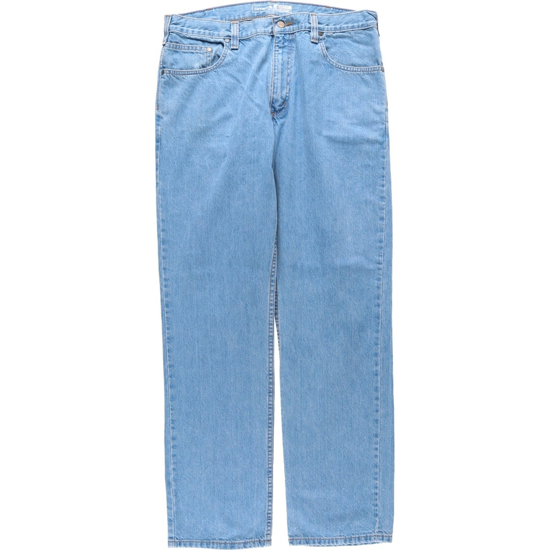 Carhartt Relaxed Fit Tapered Denim Pants for Men, W37 cotton blue type Vintage Second Hand