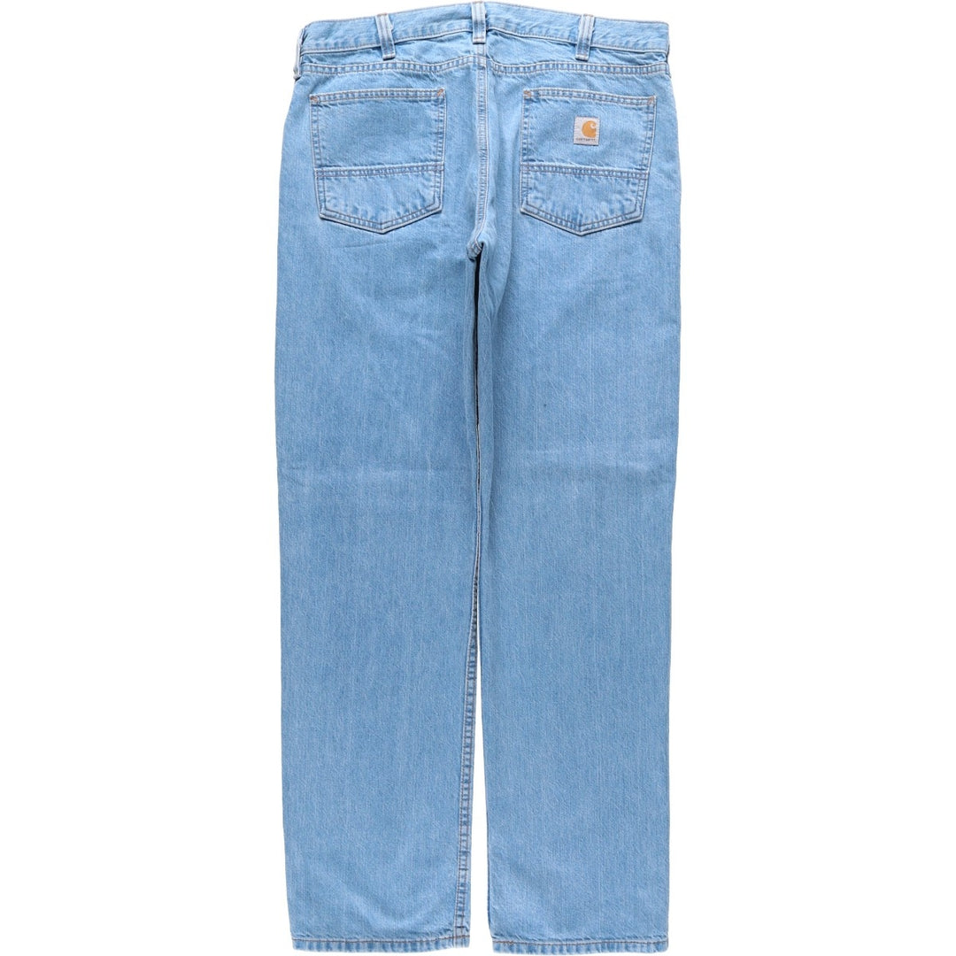 Carhartt Relaxed Fit Tapered Denim Pants for Men, W37 cotton blue type Vintage Second Hand
