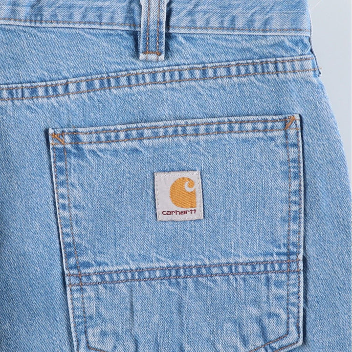 Carhartt Relaxed Fit Tapered Denim Pants for Men, W37 cotton blue type Vintage Second Hand