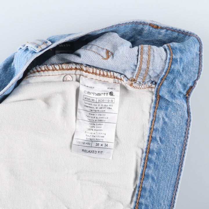Carhartt Relaxed Fit Tapered Denim Pants for Men, W37 cotton blue type Vintage Second Hand