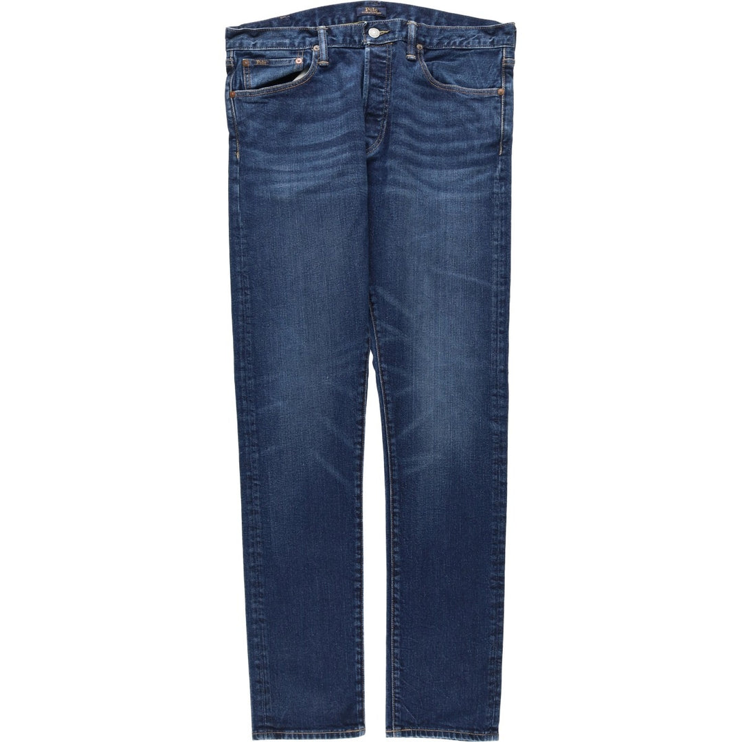 Ralph Lauren POLO RALPH LAUREN tapered denim pants for men, size W36 cotton blue type Vintage Second Hand