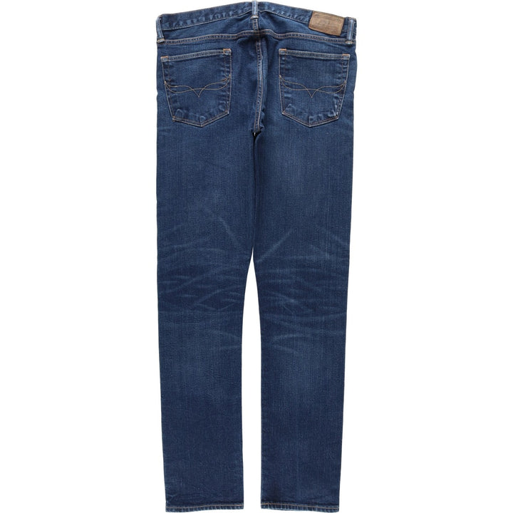 Ralph Lauren POLO RALPH LAUREN tapered denim pants for men, size W36 cotton blue type Vintage Second Hand