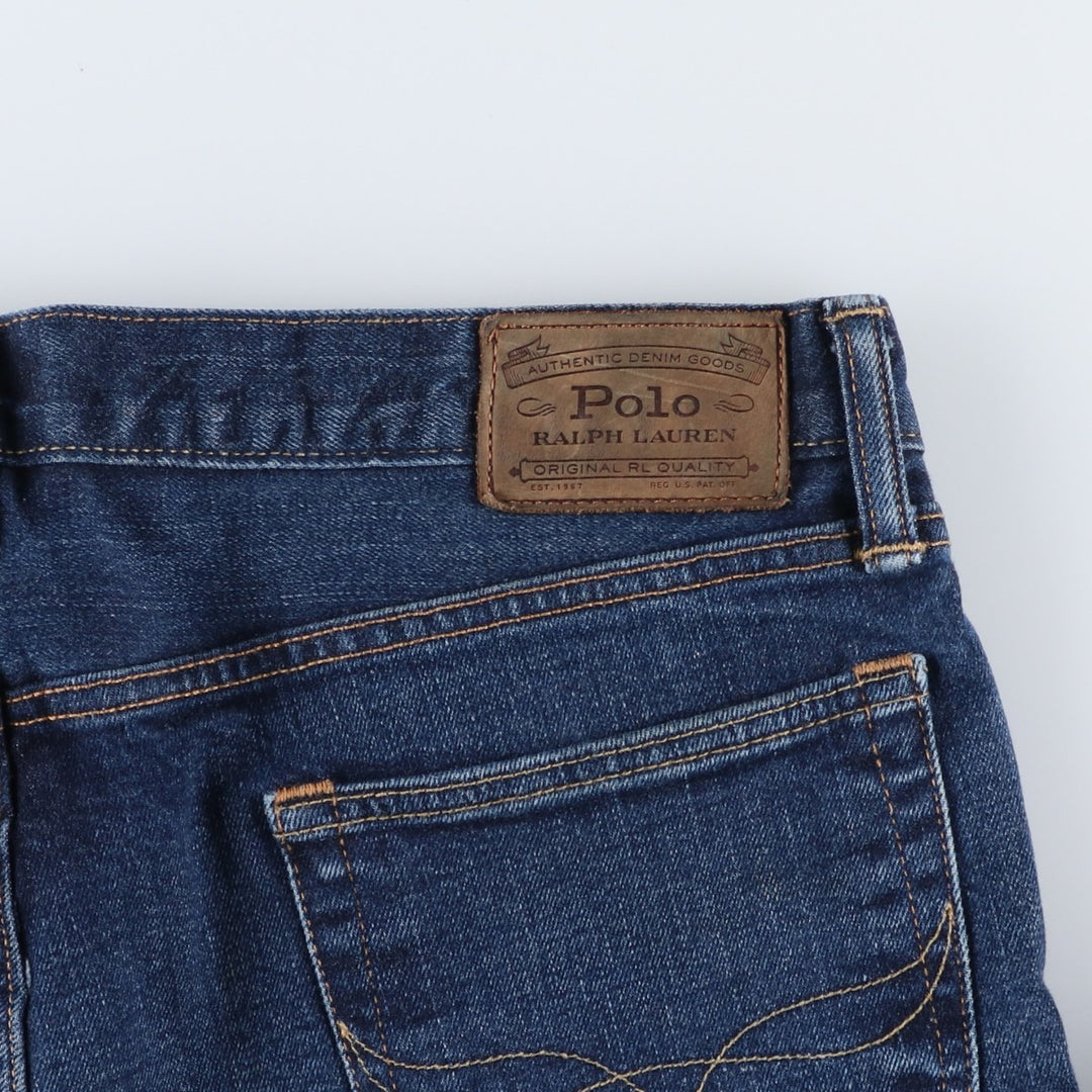 Ralph Lauren POLO RALPH LAUREN tapered denim pants for men, size W36 cotton blue type Vintage Second Hand