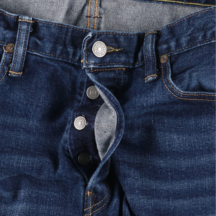 Ralph Lauren POLO RALPH LAUREN tapered denim pants for men, size W36 cotton blue type Vintage Second Hand