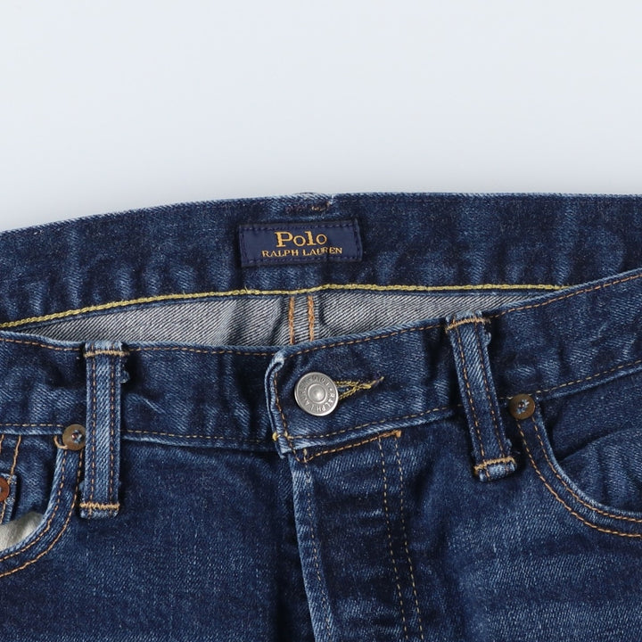 Ralph Lauren POLO RALPH LAUREN tapered denim pants for men, size W36 cotton blue type Vintage Second Hand