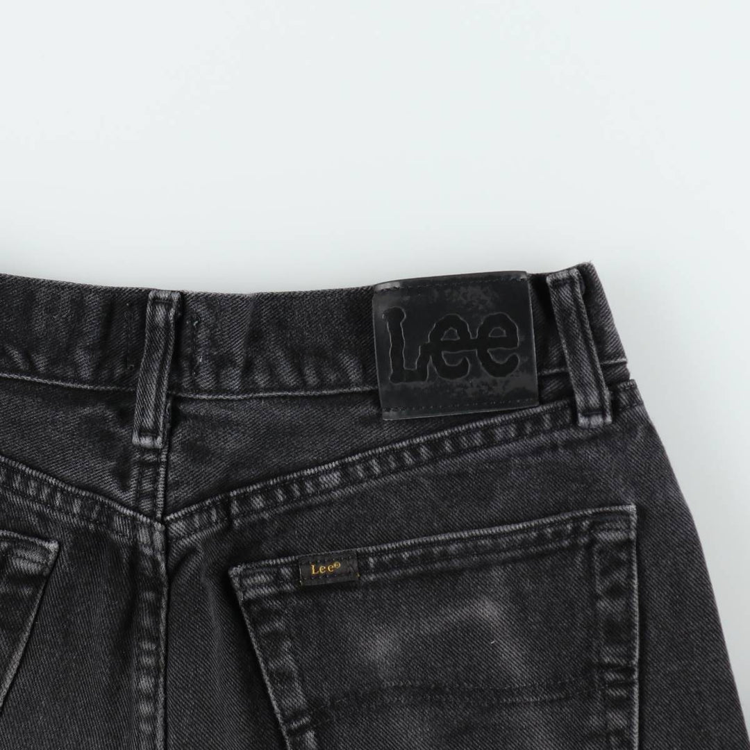 Lee Relaxed Fit Black Denim Straight Leg Jeans, Men's Size W31 (approx.) cotton black type Vintage Second Hand