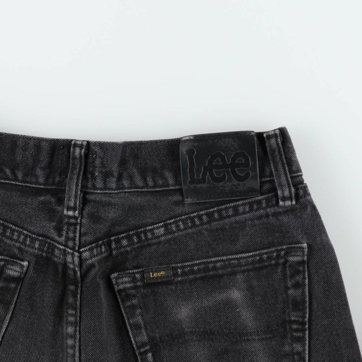 Lee Relaxed Fit Black Denim Straight Leg Jeans, Men's Size W31 (approx.) cotton black type Vintage Second Hand