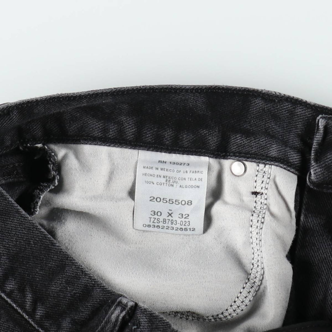 Lee Relaxed Fit Black Denim Straight Leg Jeans, Men's Size W31 (approx.) cotton black type Vintage Second Hand