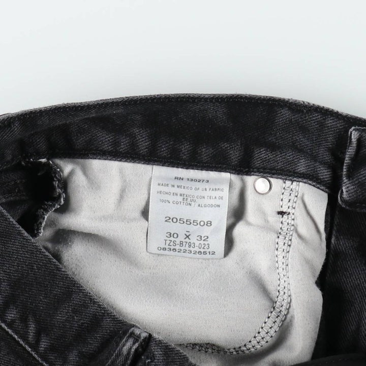 Lee Relaxed Fit Black Denim Straight Leg Jeans, Men's Size W31 (approx.) cotton black type Vintage Second Hand