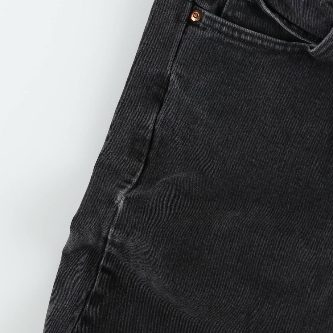 Lee Relaxed Fit Black Denim Straight Leg Jeans, Men's Size W31 (approx.) cotton black type Vintage Second Hand