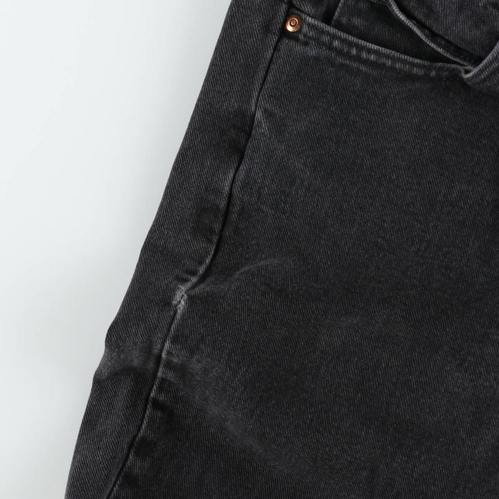 Lee Relaxed Fit Black Denim Straight Leg Jeans, Men's Size W31 (approx.) cotton black type Vintage Second Hand