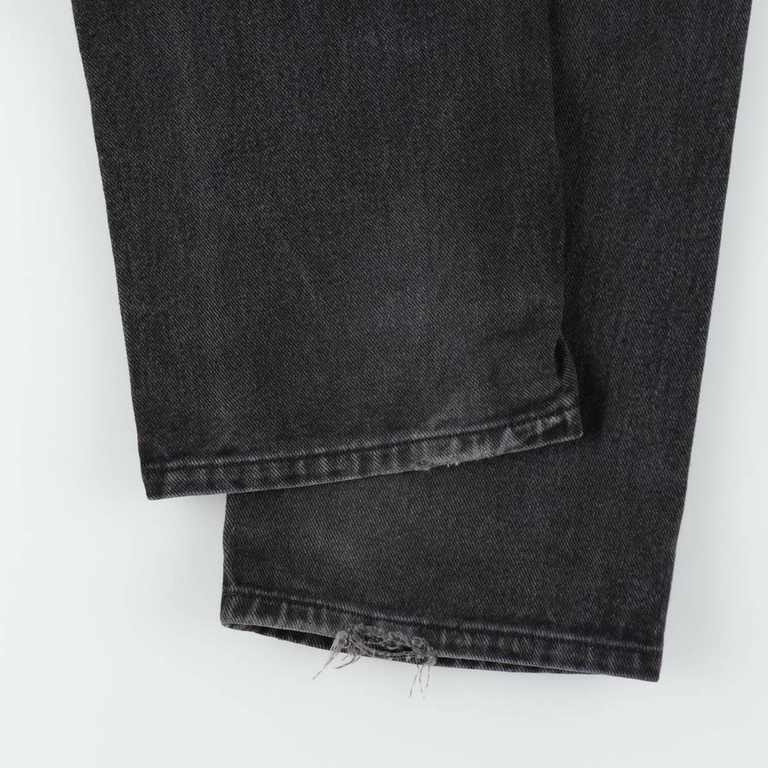 Lee Relaxed Fit Black Denim Straight Leg Jeans, Men's Size W31 (approx.) cotton black type Vintage Second Hand