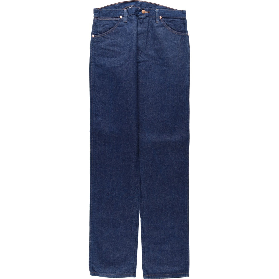 Mint condition 90s-00'S Wrangler straight-leg denim pants, men's size W34 (approx.), vintage. cotton navy blue type Vintage Second Hand