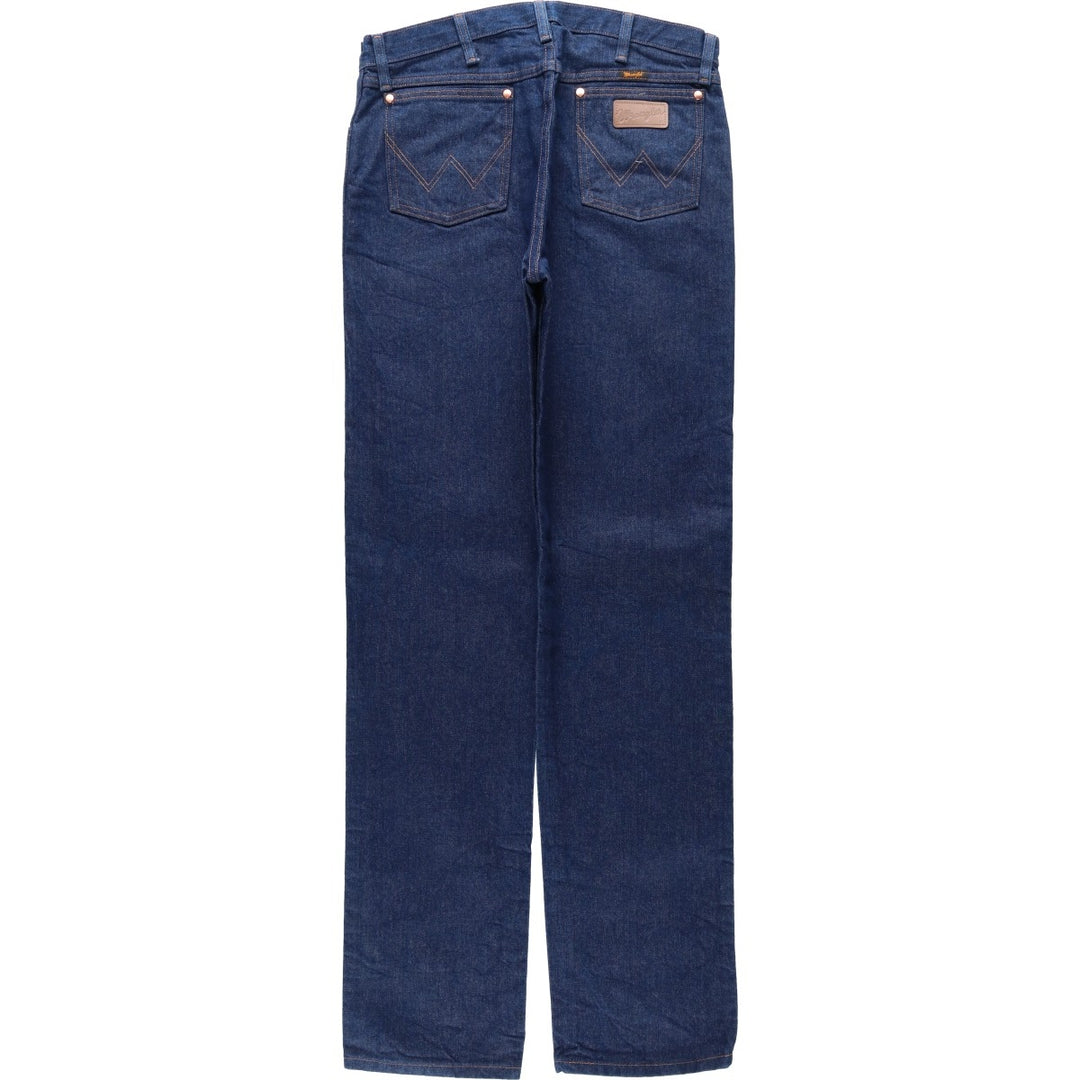 Mint condition 90s-00'S Wrangler straight-leg denim pants, men's size W34 (approx.), vintage. cotton navy blue type Vintage Second Hand