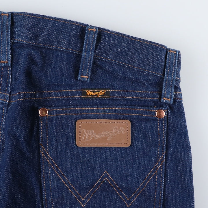Mint condition 90s-00'S Wrangler straight-leg denim pants, men's size W34 (approx.), vintage. cotton navy blue type Vintage Second Hand