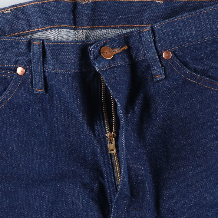 Mint condition 90s-00'S Wrangler straight-leg denim pants, men's size W34 (approx.), vintage. cotton navy blue type Vintage Second Hand