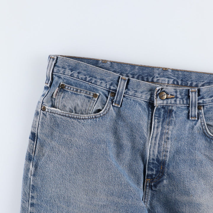 Carhartt Relaxed Fit Tapered Denim Pants, Men's, Size W39 cotton blue type Vintage Second Hand