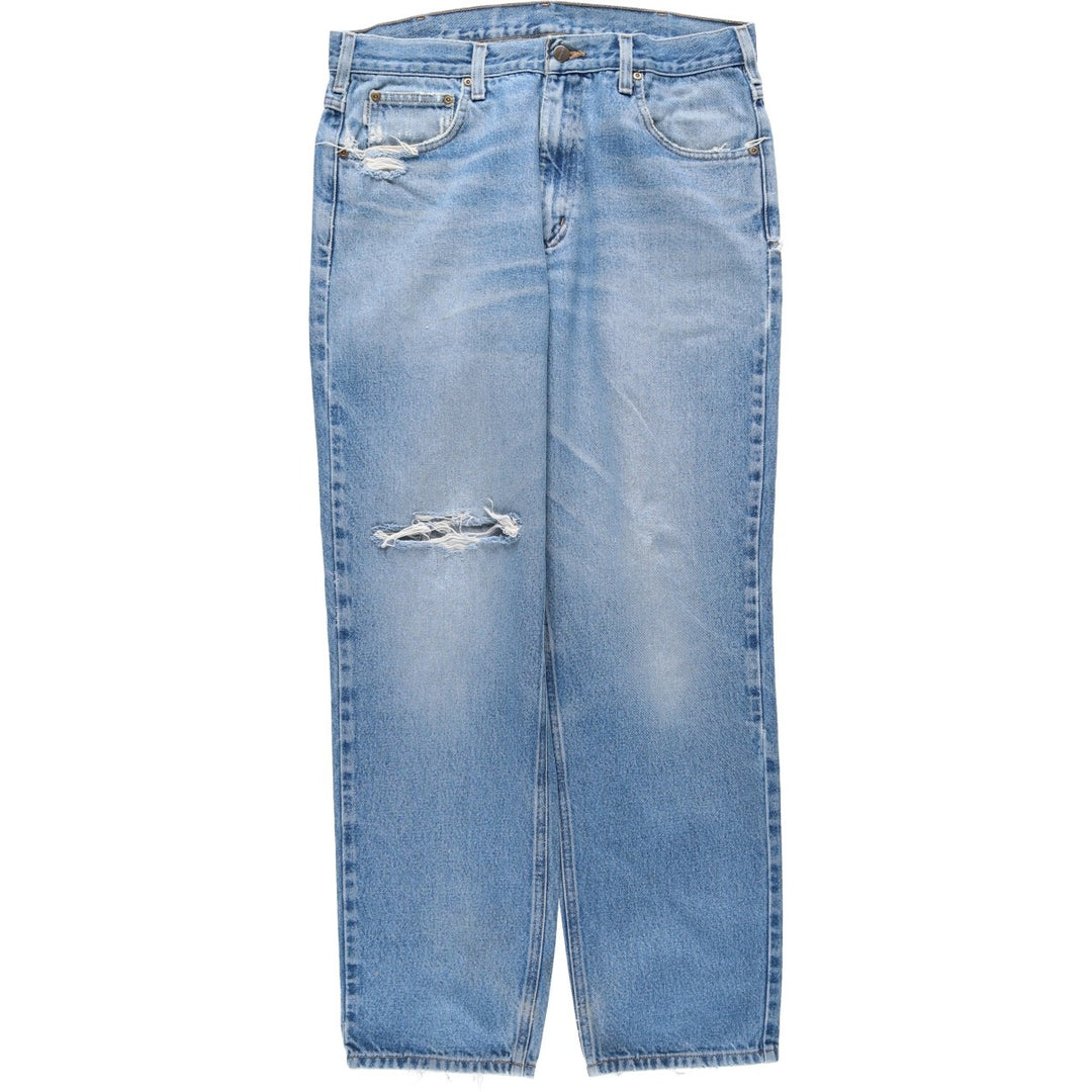 Carhartt Relaxed Fit Tapered Denim Pants for Men, W36 cotton blue type Vintage Second Hand