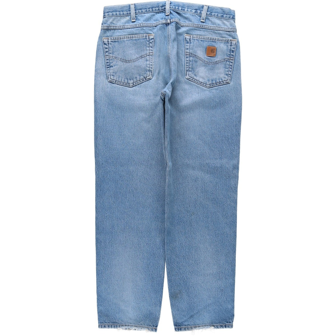 Carhartt Relaxed Fit Tapered Denim Pants for Men, W36 cotton blue type Vintage Second Hand