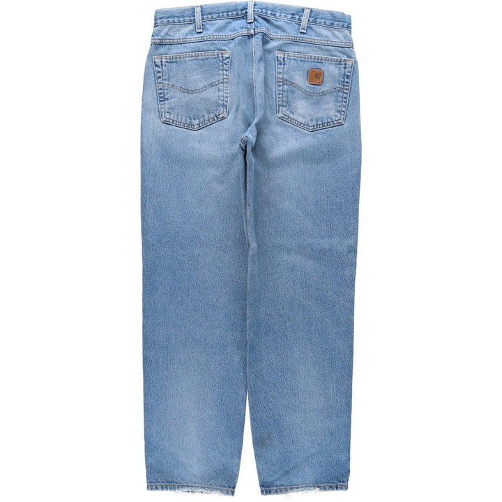 Carhartt Relaxed Fit Tapered Denim Pants for Men, W36 cotton blue type Vintage Second Hand