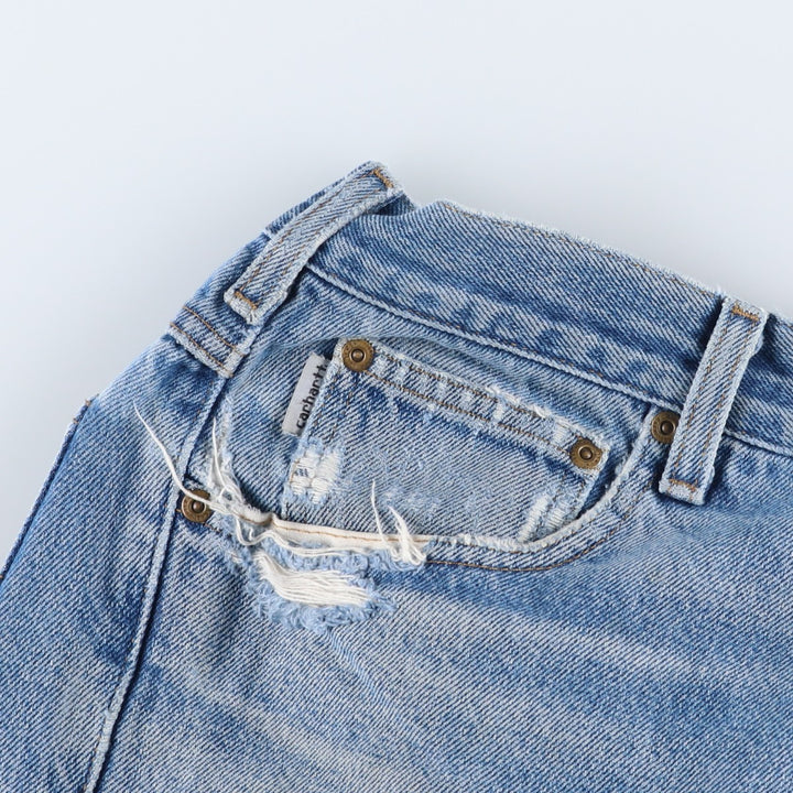 Carhartt Relaxed Fit Tapered Denim Pants for Men, W36 cotton blue type Vintage Second Hand