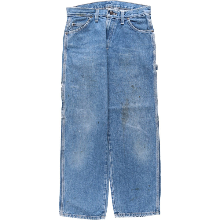Dickies denim painter pants for men, equivalent to W30 cotton blue type Vintage Second Hand