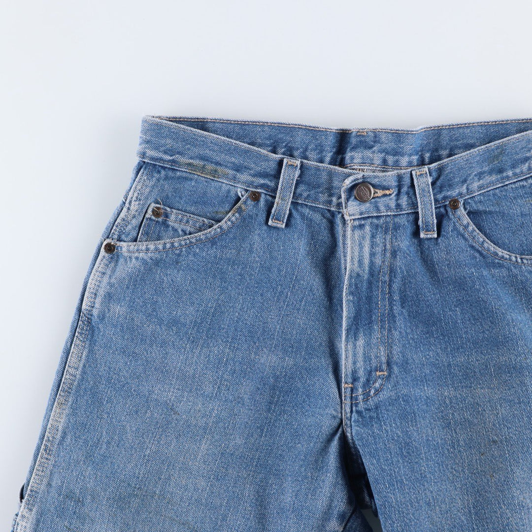 Dickies denim painter pants for men, equivalent to W30 cotton blue type Vintage Second Hand
