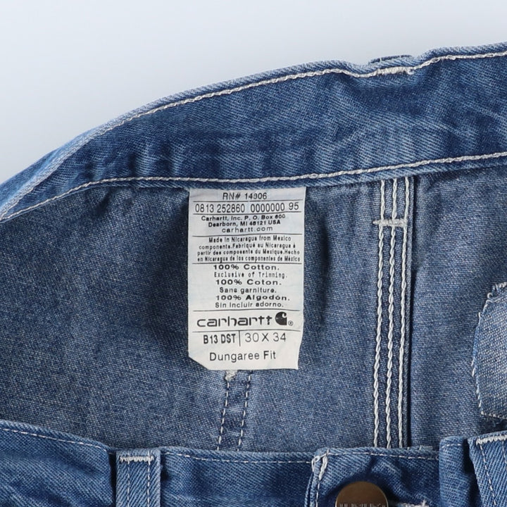 Carhartt Dungaree Fit Denim Painter Pants, Men's, W30 equivalent cotton blue type Vintage Second Hand