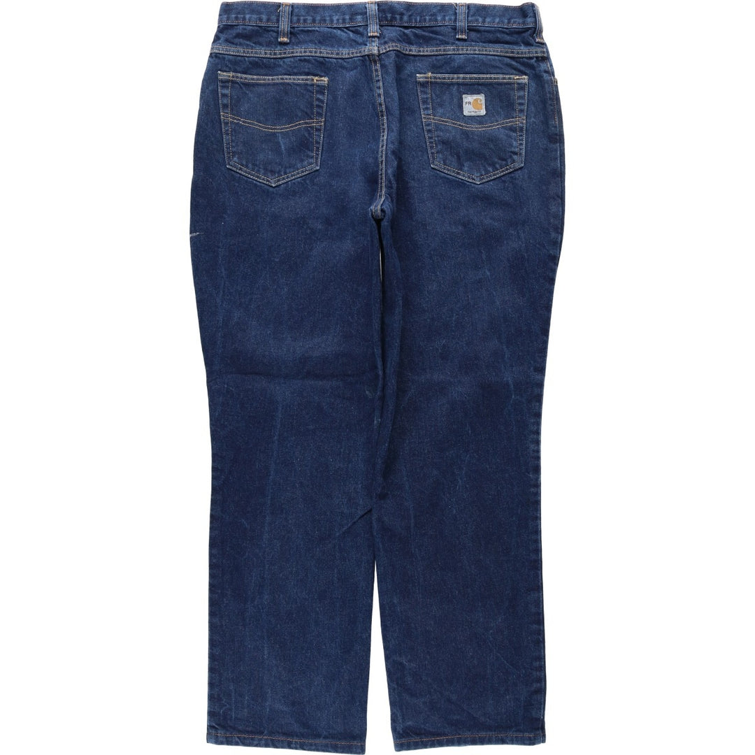 Carhartt FR Series Tapered Denim Pants, Men's Size W40 (approx.) cotton navy blue type Vintage Second Hand
